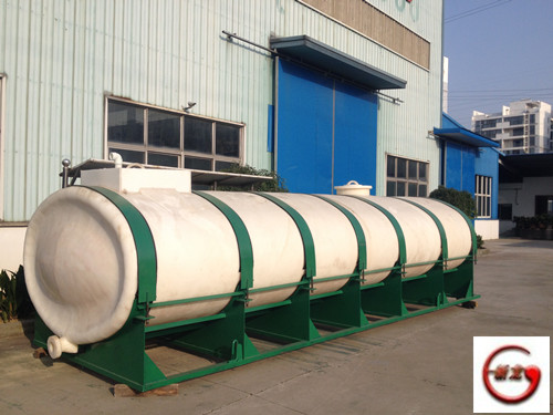 物料在單層不銹鋼儲罐內進行反應